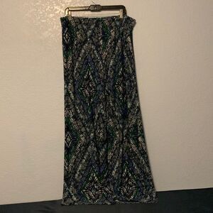 Chico’s Women’s Sweatpants Stretchy Waist Size 2 (12/L) (35x30.5) Blue/Green